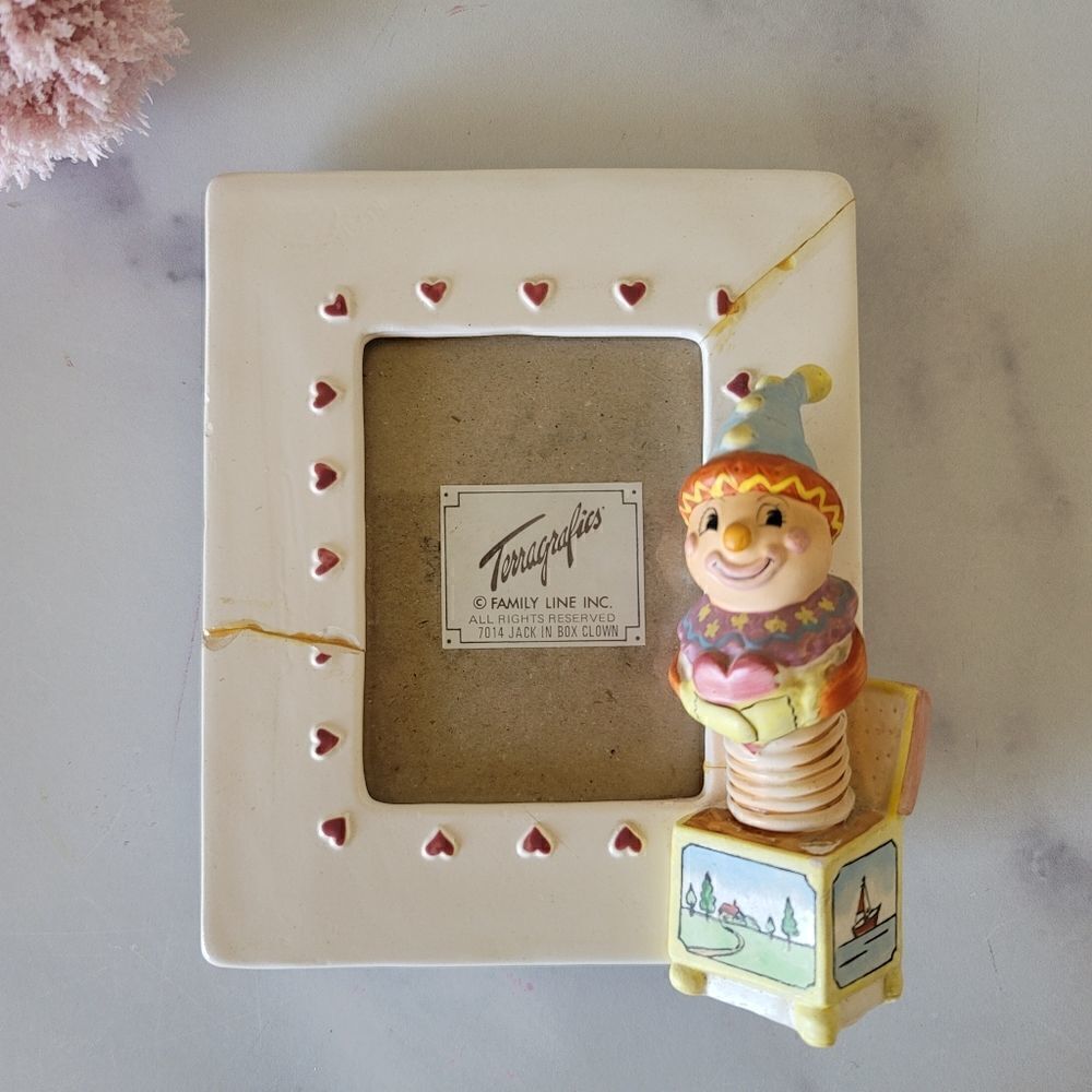 Terragrafics Picture Frame 90s vintage clown jack in the box